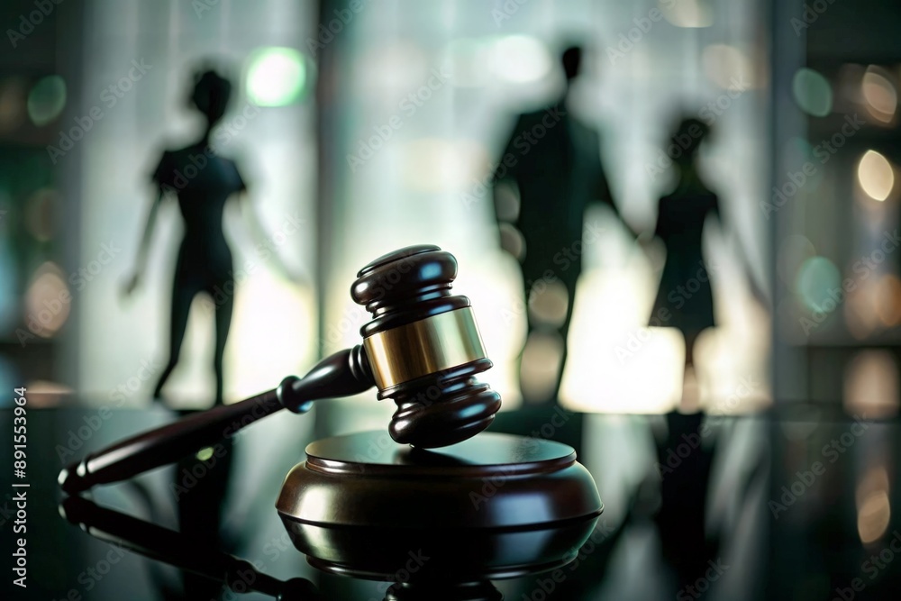 Legal Hammer and Child Custody Context with Blurred Background
Legal Hammer and Child Custody Context with Blurred Background