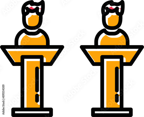 Debate Vector Icon