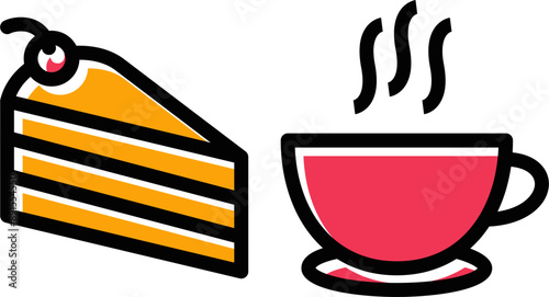 Coffee Served Vector Icon