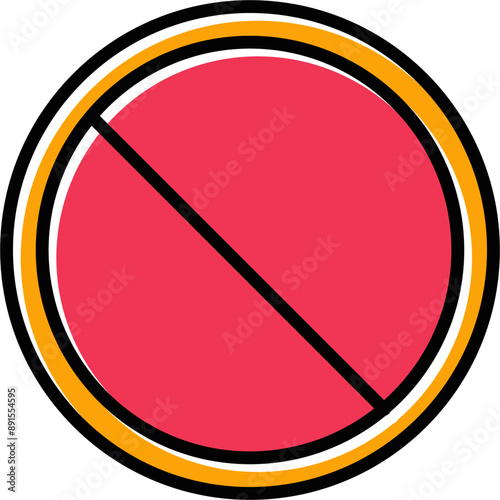 Prohibited Vector Icon