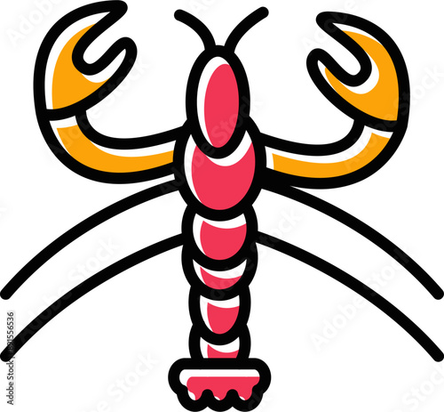 Lobster Vector Icon