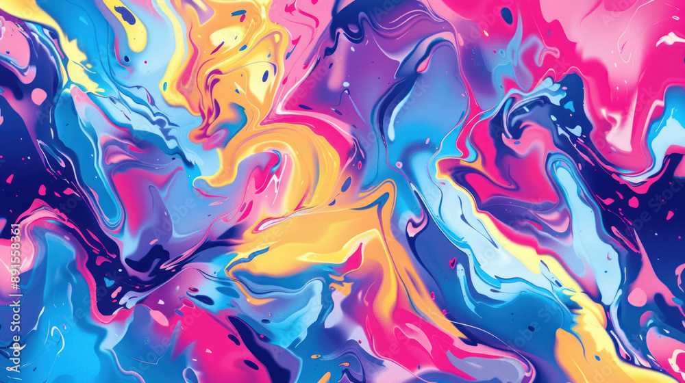 Abstract random color liquid marble background Abstract random color liquid marble background