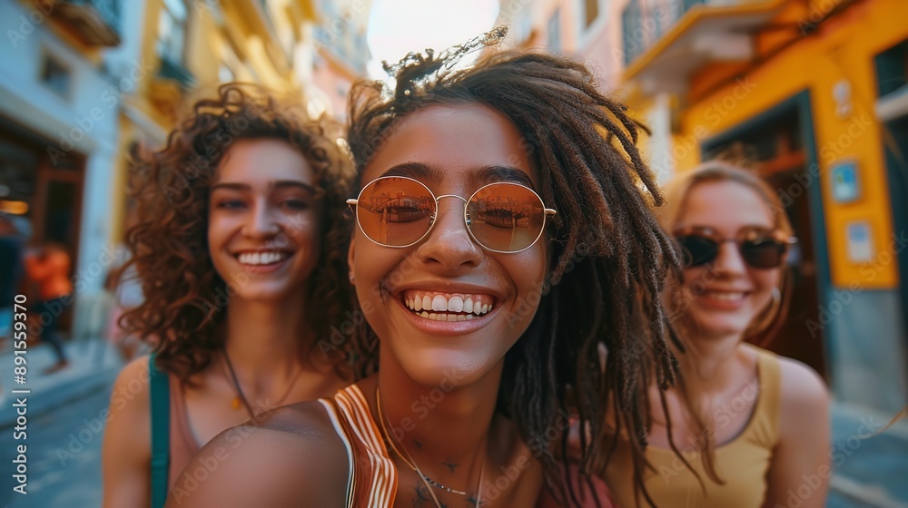 A group of people are smiling and posing for a picture A group of people are smiling and posing for a picture