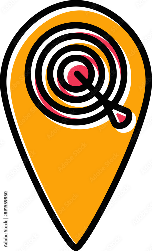 Target Location II Vector Icon Target Location II Vector Icon