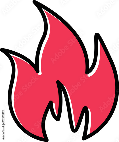 Flame Vector Icon
