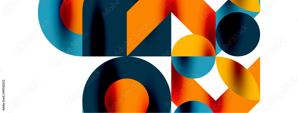 Circle pattern, round elements with lines and arrows composition for wallpaper, banner, background or landing Circle pattern, round elements with lines and arrows composition for wallpaper, banner, background or landing
