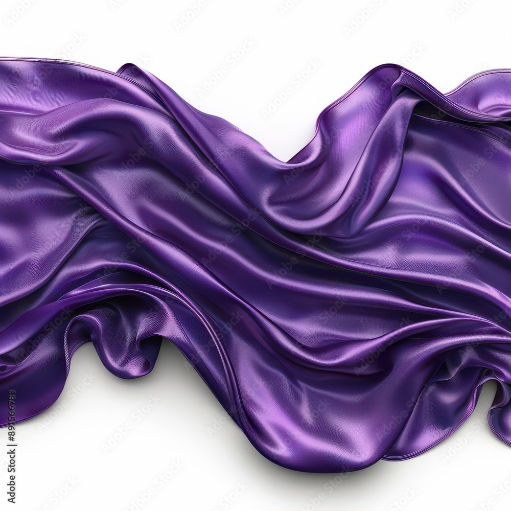 Luxurious purple silk fabric with a wave-like pattern, exuding elegance and richness. Ideal for fashion, design, or luxurious backgrounds. Luxurious purple silk fabric with a wave-like pattern, exuding elegance and richness. Ideal for fashion, design, or luxurious backgrounds.