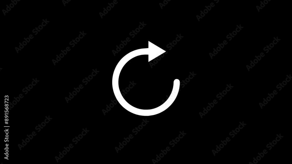 Loading Circle, video. Download progress, preloader animation web design template