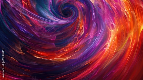 An abstract digital wallpaper featuring swirling patterns of vibrant colors and light, creating a mesmerizing visual experience.