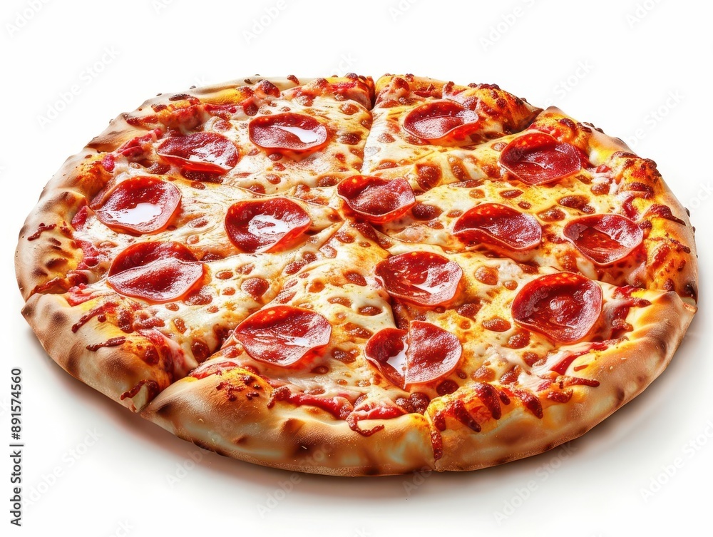 Delicious pepperoni pizza with melted cheese and crispy crust. Perfect for any meal or snack, and a favorite among many pizza lovers. Delicious pepperoni pizza with melted cheese and crispy crust. Perfect for any meal or snack, and a favorite among many pizza lovers.