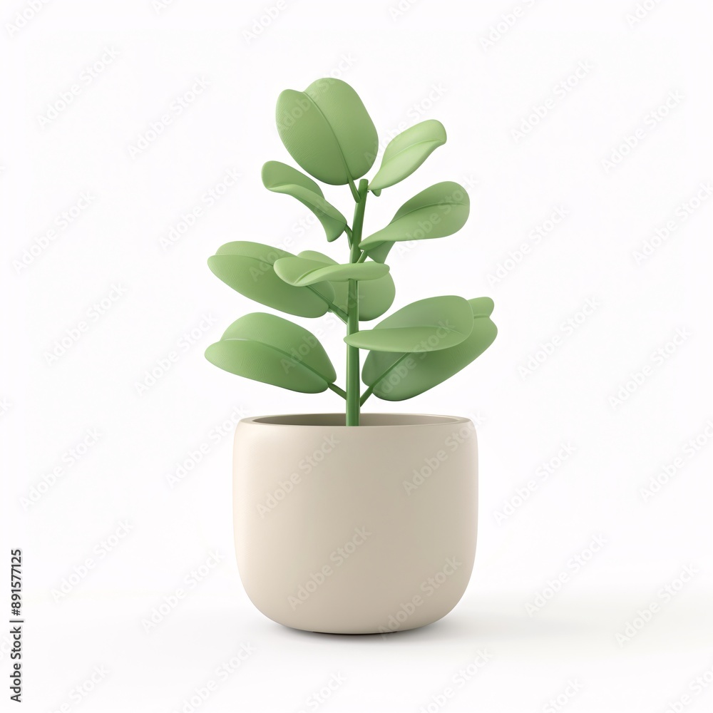 Transform Your Home with Air Purifying Plants: Modern Minimalist Pots & Kawaii 3D Clay Icons Transform Your Home with Air Purifying Plants: Modern Minimalist Pots & Kawaii 3D Clay Icons
