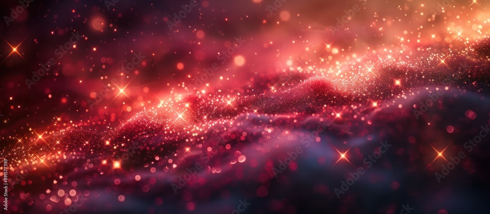 Sparkling Red Glitter with Bokeh Lights Sparkling Red Glitter with Bokeh Lights