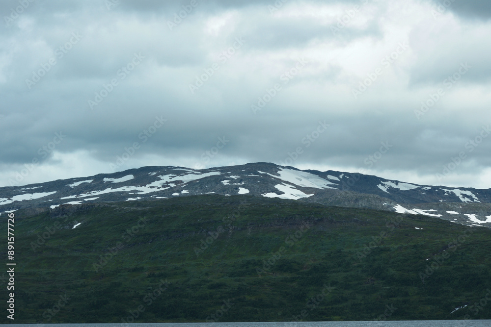 Fototapeta premium North of Sweden. Some pictures were taken in Norway, but it is just as nice as in northern Sweden. The air, the trees, the water, everything is absolutely stunning.