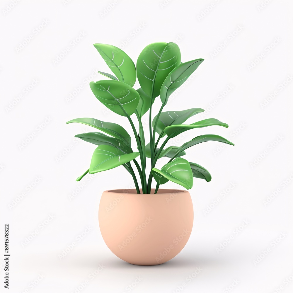 Transform Your Home with Air Purifying Plants: Modern Minimalist Pots & Kawaii 3D Clay Icons Transform Your Home with Air Purifying Plants: Modern Minimalist Pots & Kawaii 3D Clay Icons