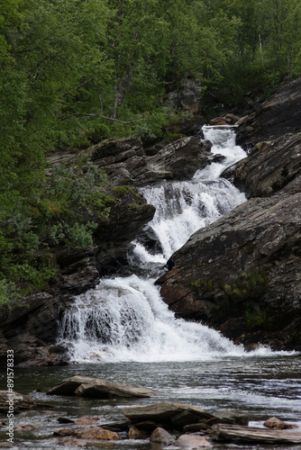 North of Sweden. Some pictures were taken in Norway, but it is just as nice as in northern Sweden. The air, the trees, the water, everything is absolutely stunning.
