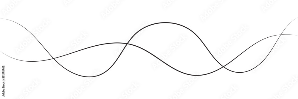 Line art striped graphic template. Curve wave seamless pattern. Vector illustration. Line art striped graphic template. Curve wave seamless pattern. Vector illustration.