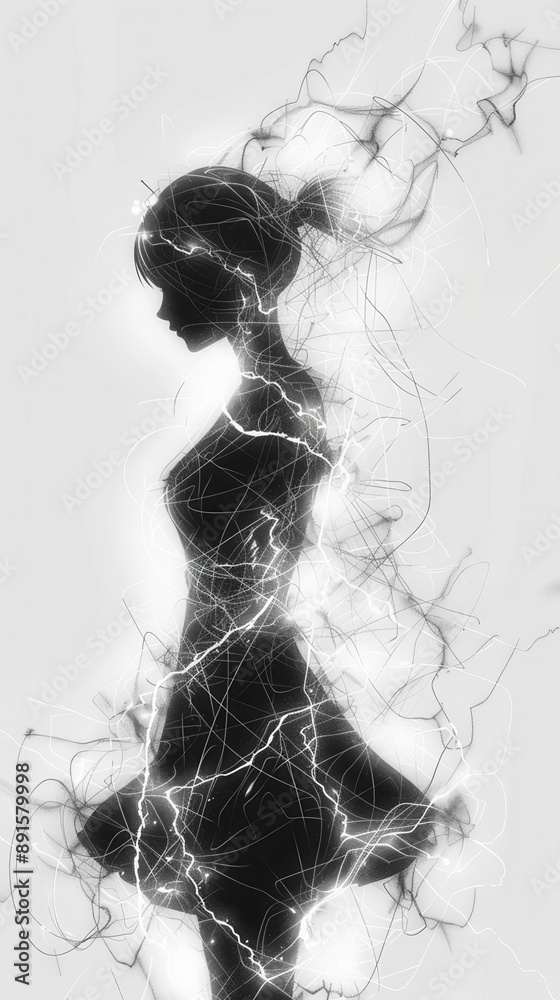 Fototapeta premium Expansive anime speed lines for a broad impact, anime effect lines, widereaching motion
