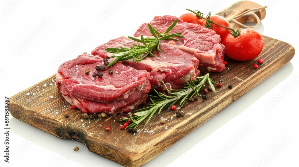Fillet steak beef meat isolated on white background. Fillet steak beef meat isolated on white background.