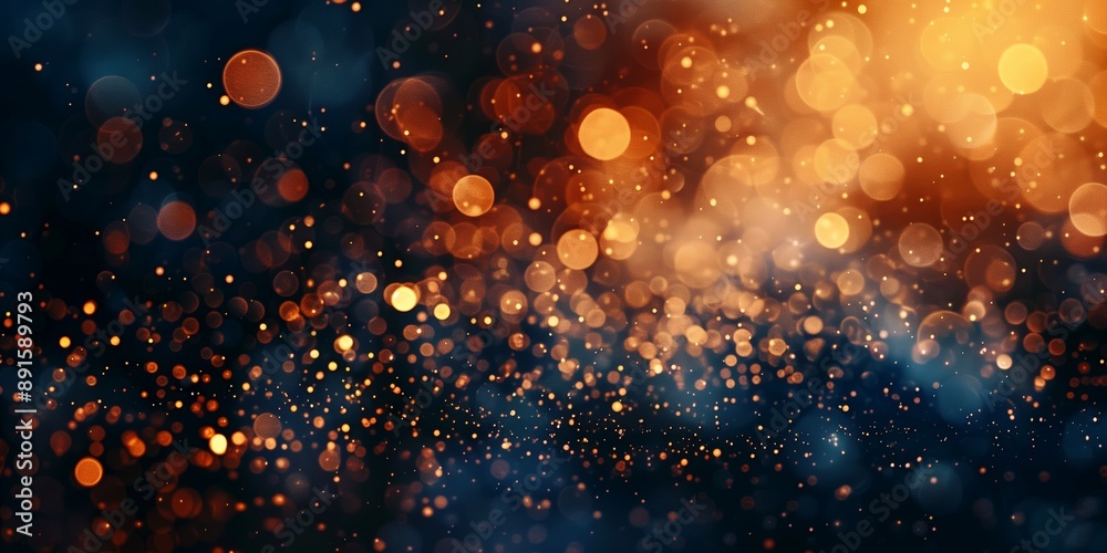 Fototapeta premium Surreal minimalist background with vibrant bokeh lights, perfect for artistic and creative designs. 