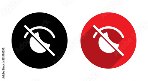 Sensitive content icon with long shadow. Censored contents concept