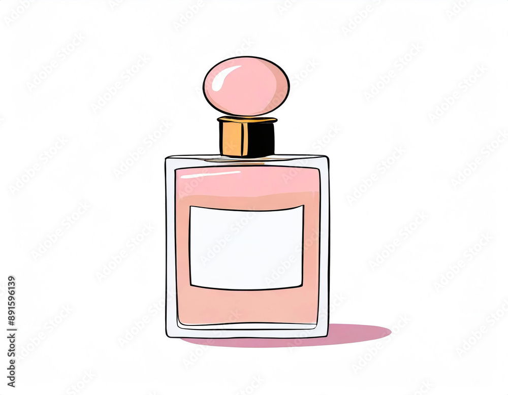 Różowe damskie perfumy ilustracja Różowe damskie perfumy ilustracja