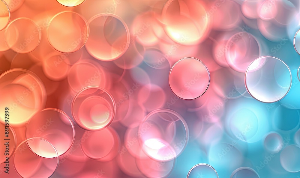 Soft blurred circles in pastel tones Soft blurred circles in pastel tones