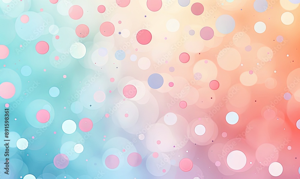 Soft pastel gradient with polka dots Soft pastel gradient with polka dots