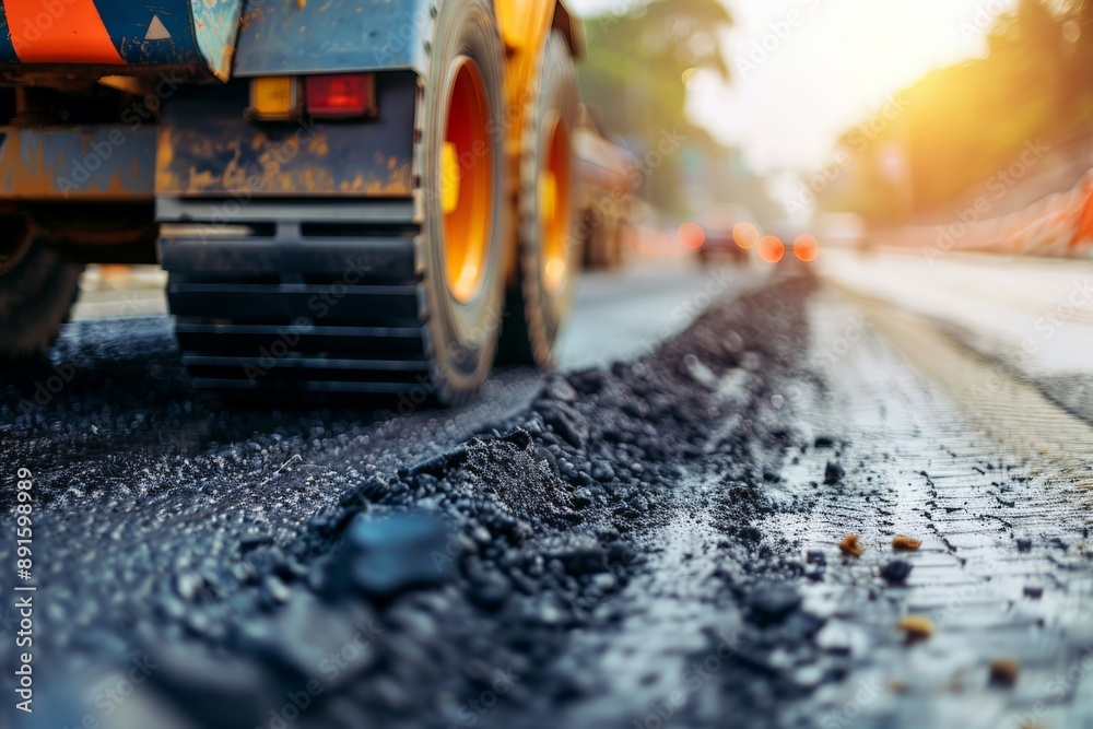 road maintenance in progress road maintenance in progress