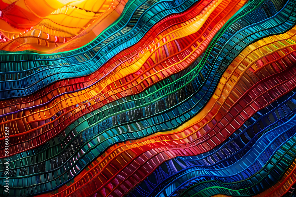abstract background in latin colors and patterns, hispanic american Heritage Month