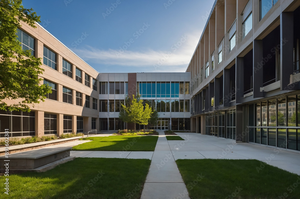 Modern college or university campus Modern college or university campus
