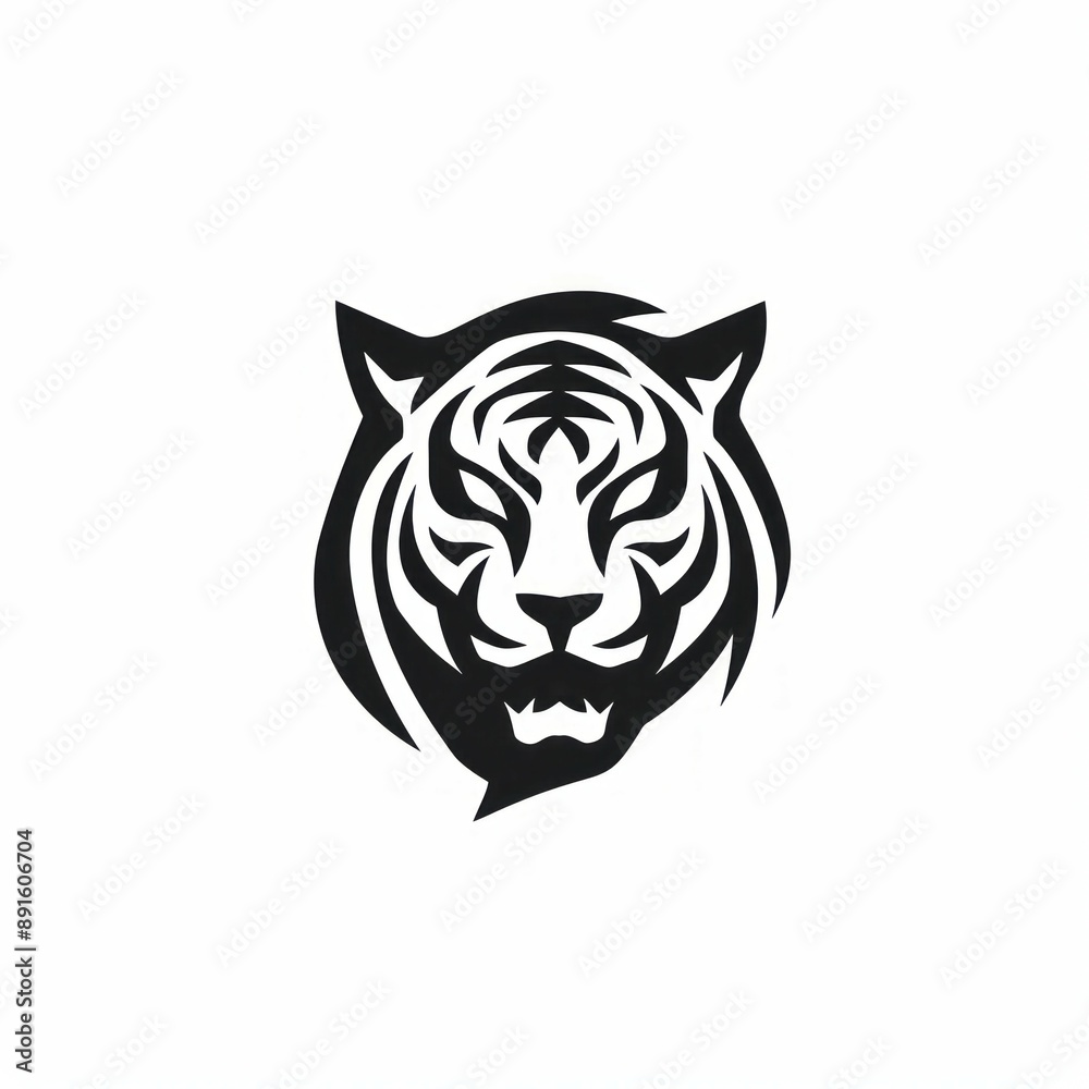 Fototapeta premium animal icon and logo on a white background Created with Generative AI technology