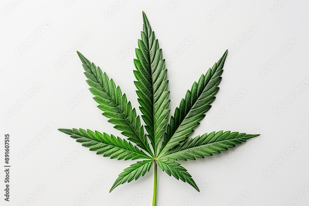 Cannabis Leaf on a white background Cannabis Leaf on a white background