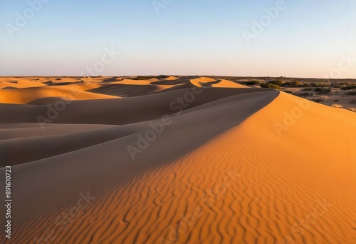 Sand Dune Patterns at Sunset photo