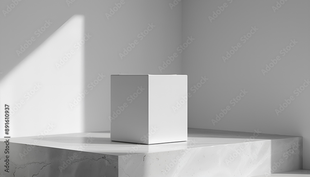 Ballot box with vote on light grey background. Election time Ballot box with vote on light grey background. Election time