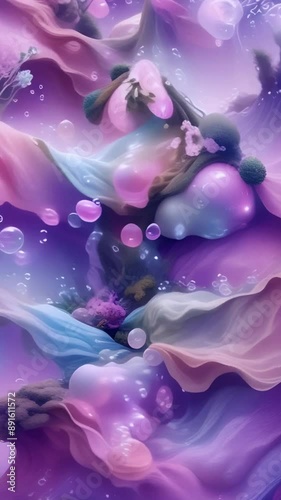 abstract background with bubbles