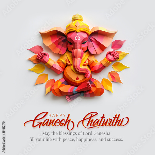 Happy Ganesh Chaturthi social media banner