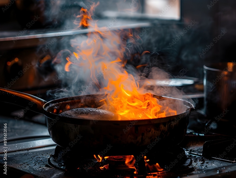 Blazing Culinary Creation:Flames Ignite Passion in the Kitchen Blazing Culinary Creation:Flames Ignite Passion in the Kitchen