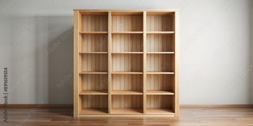 empty wooden bookshelf empty wooden bookshelf