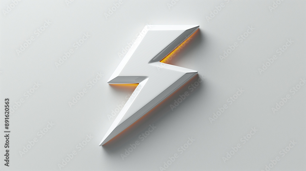 Minimalist illustration of a white lightning bolt with subtle orange highlights on a plain background. The design emphasizes clean lines and a modern aesthetic. Minimalist illustration of a white lightning bolt with subtle orange highlights on a plain background. The design emphasizes clean lines and a modern aesthetic.