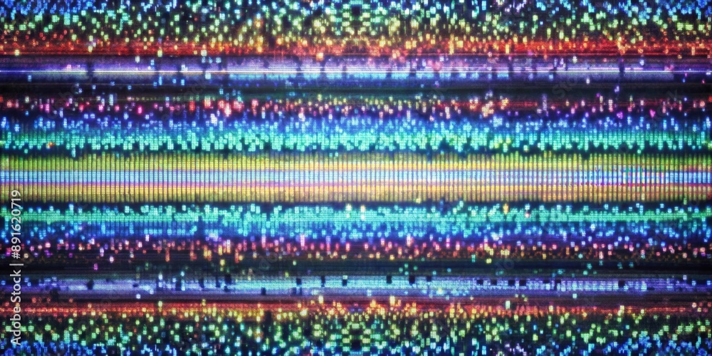 TV screen with static noise caused by poor signal reception TV screen with static noise caused by poor signal reception