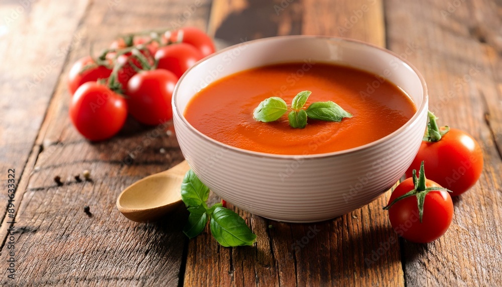 vegetarian tomato soup, AI generated vegetarian tomato soup, AI generated