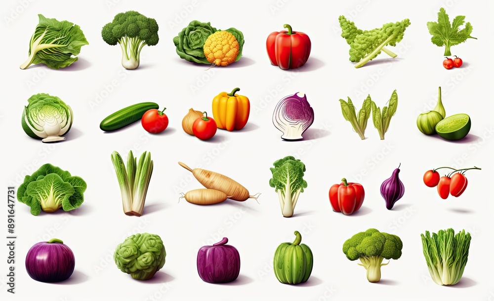 Fresh Vegetables Collection.