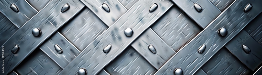 Metallic riveted pattern with industrial texture Metallic riveted pattern with industrial texture
