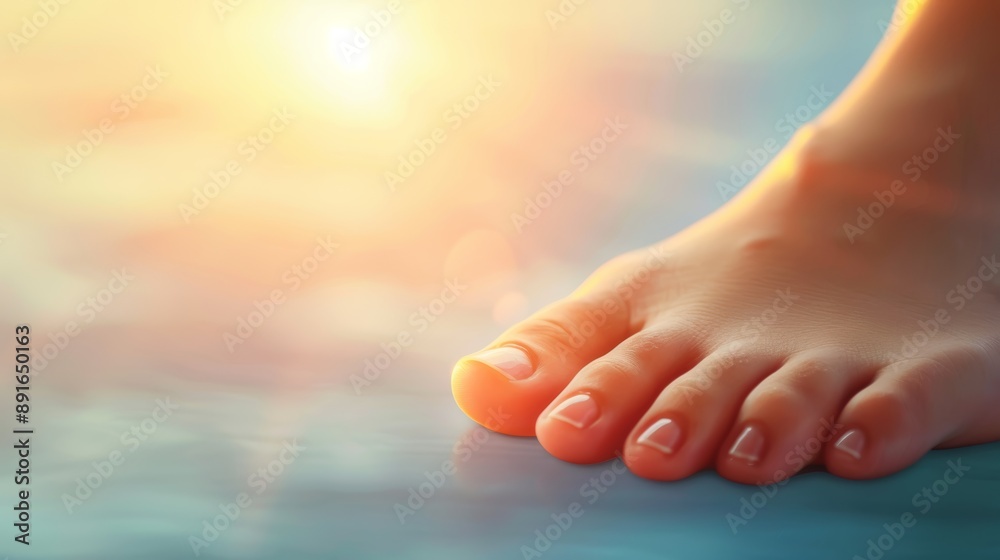 custom made wallpaper toronto digitalClose-up of Foot in Warm Sunlight