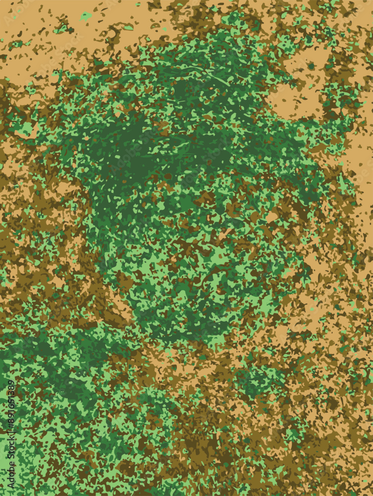 Abstract background in green and brown colors, place for text