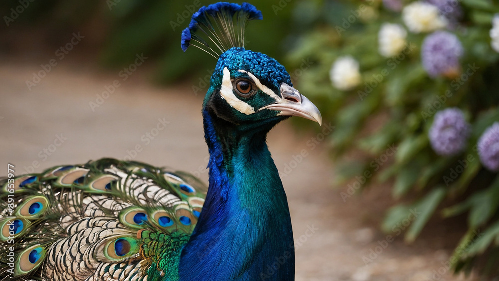 portrait of a peacock, Portrait of a beautiful peacock. Nature, photo of wild animals. Peacock with a beautiful blossomed tail
portrait of a peacock, Portrait of a beautiful peacock. Nature, photo of wild animals. Peacock with a beautiful blossomed tail