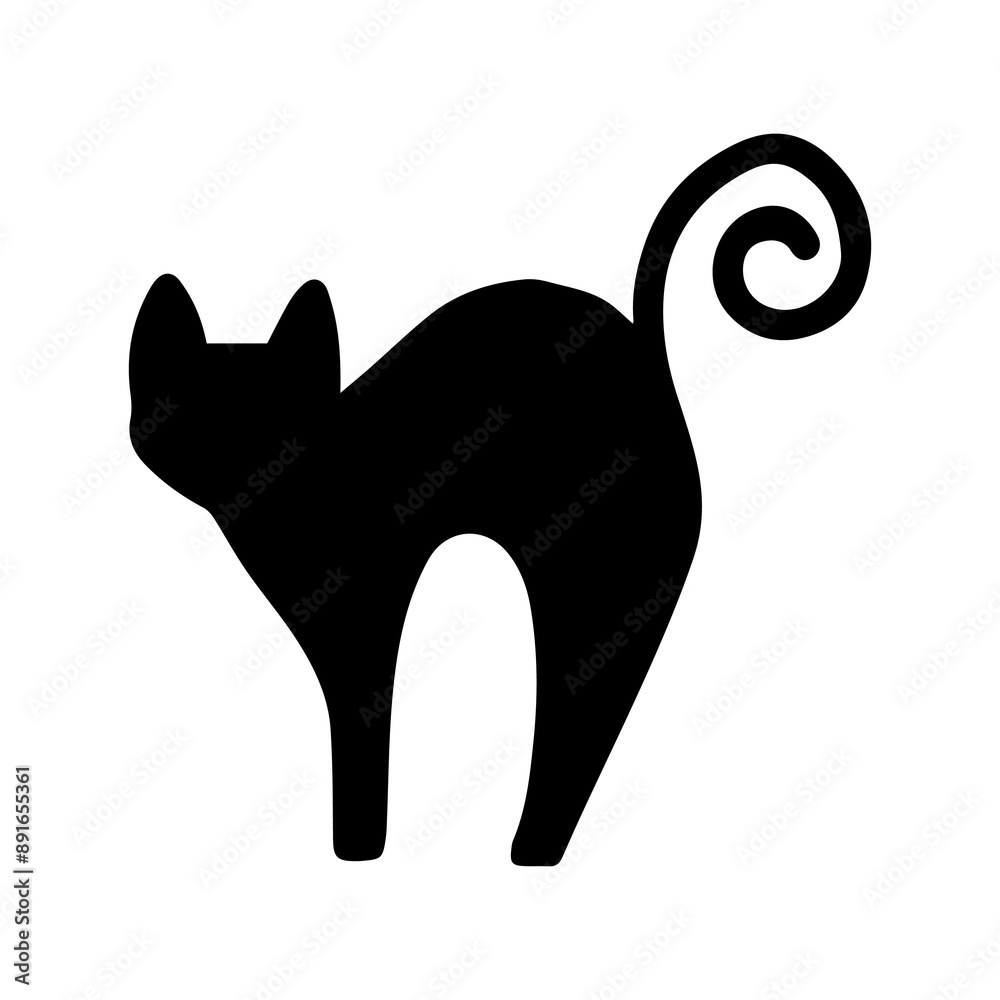 Obraz premium Halloween clip art design on plain white transparent isolated background for card, shirt, hoodie, sweatshirt, apparel, card, tag, mug, icon, poster or badge