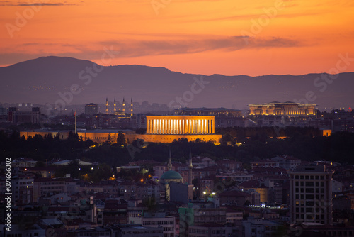 Wallpaper Mural Anıtkabir, the mausoleum of Ataturk, during twilight Torontodigital.ca