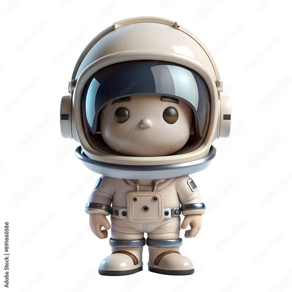 cute 3d style astronaut standing isolated on a translucent background cute 3d style astronaut standing isolated on a translucent background