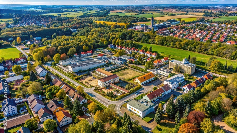 Aerial view of Grohmann , cityscape, buildings, urban, architecture, skyline, city, top view, streets Aerial view of Grohmann , cityscape, buildings, urban, architecture, skyline, city, top view, streets